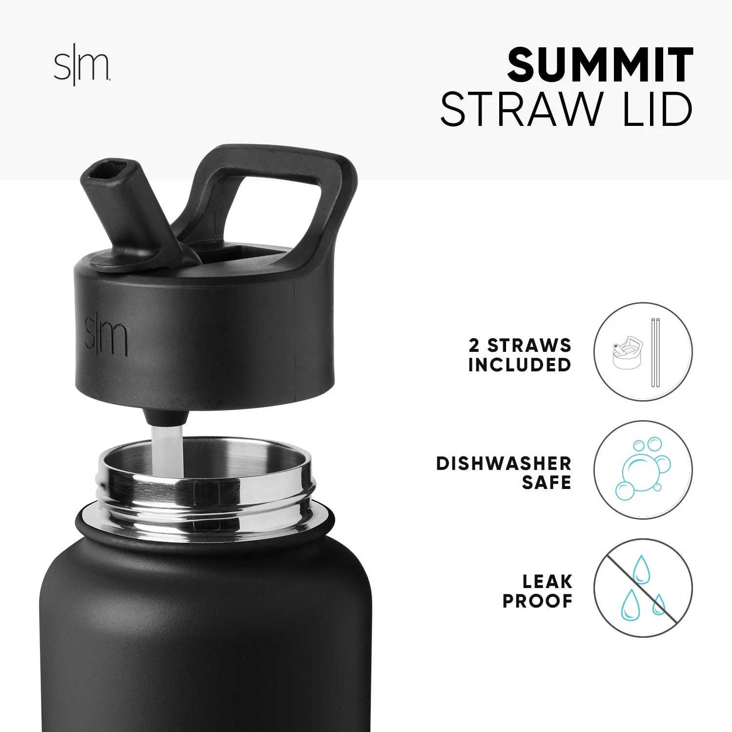 NFL Summit Insulated Water Bottle with Straw Lid - Image 4
